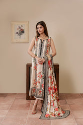 Resham Unstitched Cambric 3 Pcs Printed Suit D745